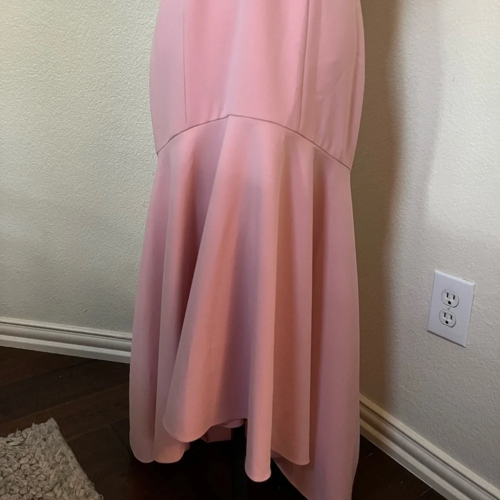 NWT SACHIN + BABI | Pink Layla Midi Dress w Puff Sleeve and Mermaid Hem | Size 4